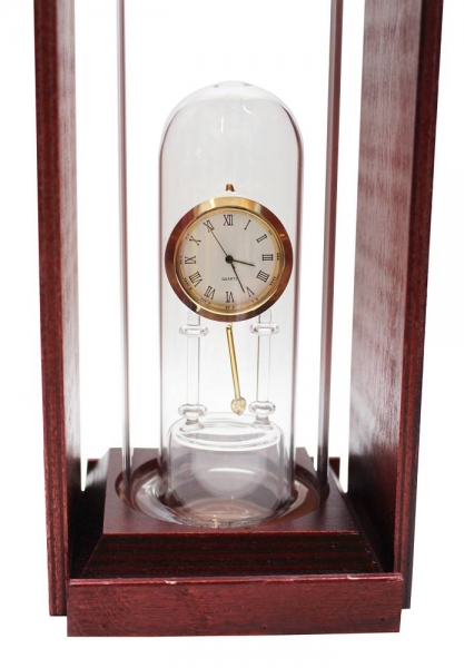 Holzmodell Uhr, rotbraun, 350ml